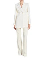 Jacquard Cotton-Blend Blazer