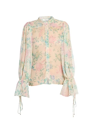 Floral Silk Blouse