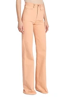 Twill Cotton Slim-Fit Pants