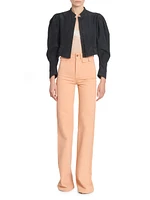 Twill Cotton Slim-Fit Pants