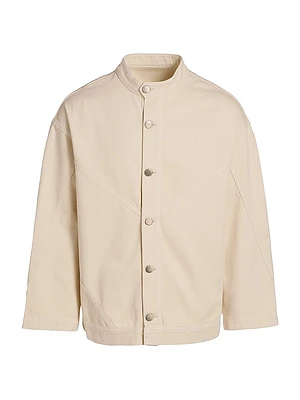 Hermon Button-Front Shirt Jacket