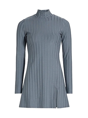 Libra Rib-Knit Minidress