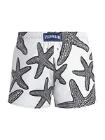 Starlettes Printed Stretch Fabric Swim Shorts