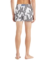 Starlettes Printed Stretch Fabric Swim Shorts