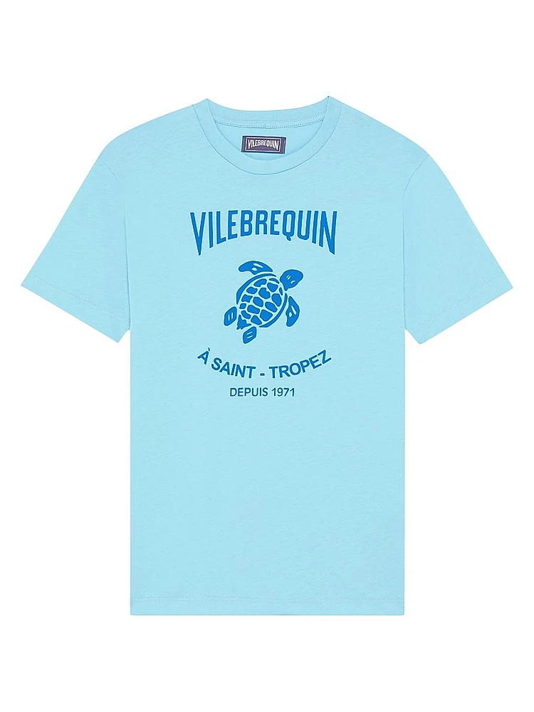 Logo Cotton Jersey Crewneck T-Shirt