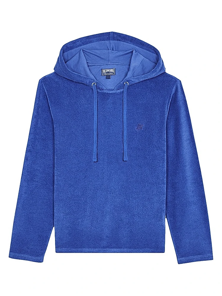 Terry Cotton-Nylon Hoodie