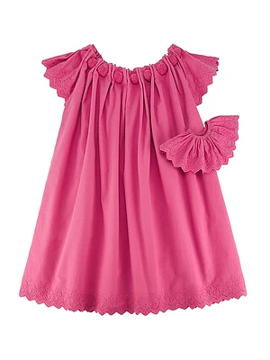 Little Girl's & Jasper Embroidered Dress
