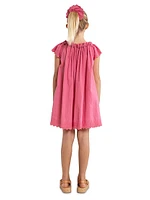 Little Girl's & Jasper Embroidered Dress