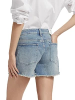 The Jessie Denim Relaxed Crystal Shorts