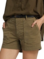 Utility Cotton Cargo Shorts