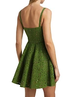 Broderie Anglaise Sleeveless Minidress