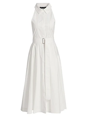Dorothy Cotton Poplin Midi-Shirtdress