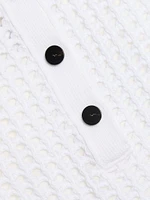 Micah Open-Knit Crochet Minidress
