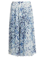 Cecily Crinled Chiffon Midi-Skirt