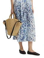 Cecily Crinled Chiffon Midi-Skirt