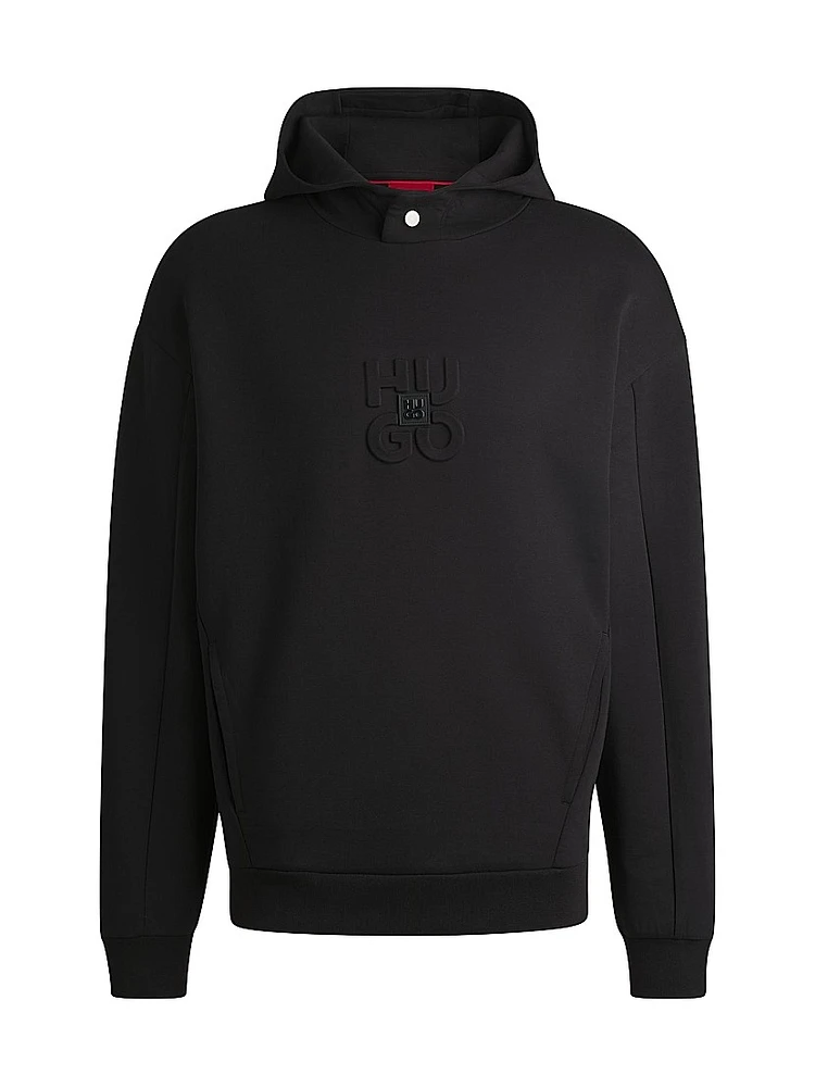 Interlock Hoodie with Stacked Logos
