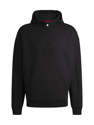 Interlock Hoodie with Stacked Logos