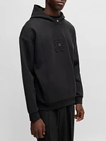 Interlock Hoodie with Stacked Logos