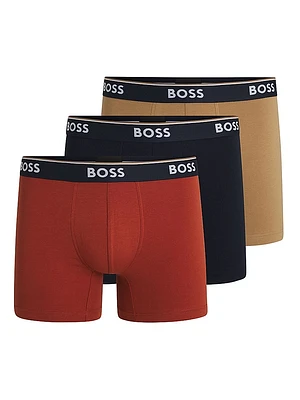 Three-Pack of Stretch-Cotton Boxer Briefs