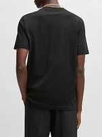 Cotton-Jersey T-Shirt with Stacked Smoke Logo