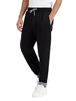 French Terry Double Cloth Trousers with Crête Detail