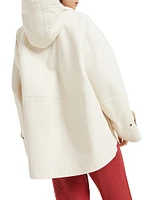 Water Resistant Cotton Canvas Hooded Outerwear Jacket