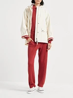 Water Resistant Cotton Canvas Hooded Outerwear Jacket