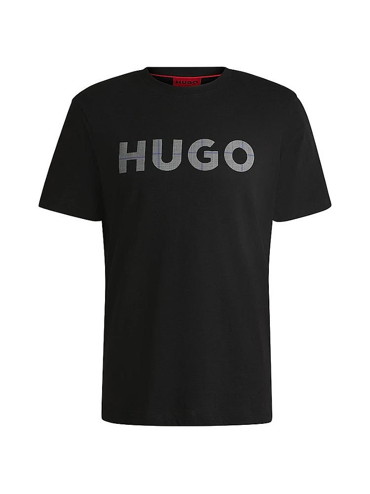 Cotton-Jersey T-Shirt with Logo Print