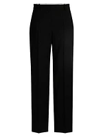 Straight-Leg Trousers Wool