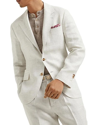 Prince of Wales Diagonal Deconstructed Blazer