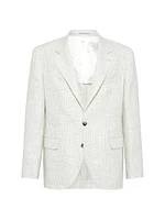 Prince of Wales Diagonal Deconstructed Blazer