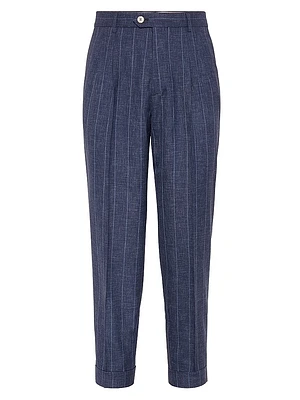 Fresco Leisure Fit Trousers with Double Pleats