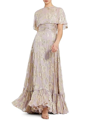 Evening Floral A-Line Gown