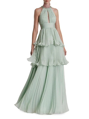 Prom Chiffon Tiered Gown