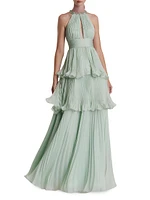 Prom Chiffon Tiered Gown