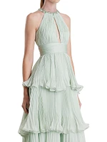 Prom Chiffon Tiered Gown