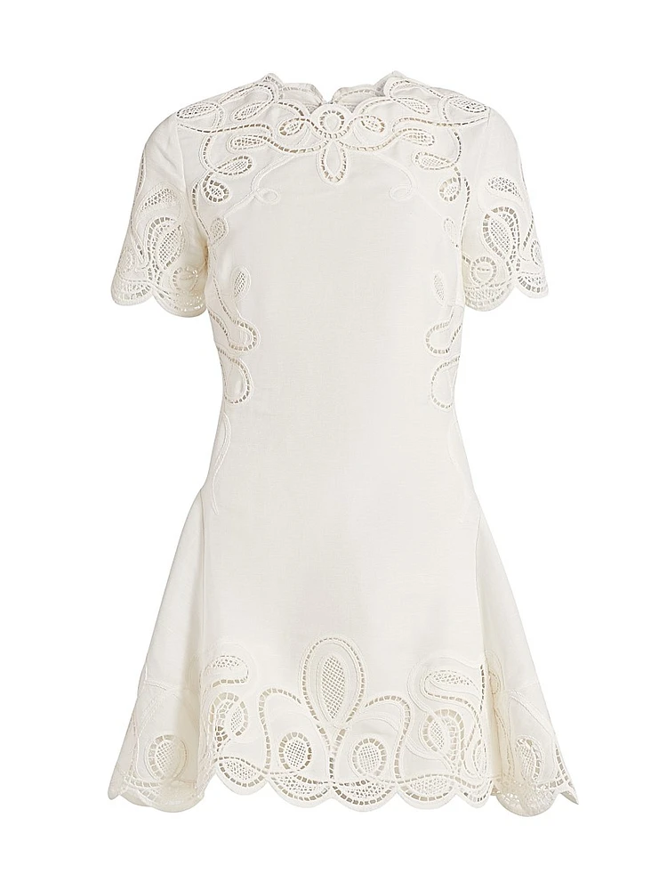 Morrigan Linen-Blend Minidress