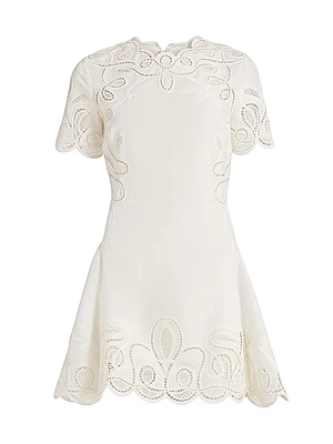 Morrigan Linen-Blend Minidress