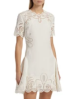 Morrigan Linen-Blend Minidress