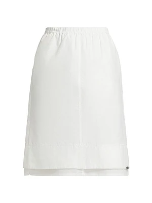 Aubria Layered Cotton-Nylon Skirt