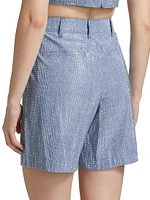 Patricia Embellished Chambray Shorts