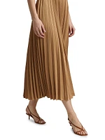 Parma Pleated Midi-Dress