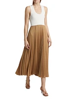 Parma Pleated Midi-Dress