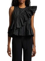 Ricki Asymmetric Ruffle Top