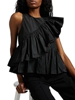 Ricki Asymmetric Ruffle Top