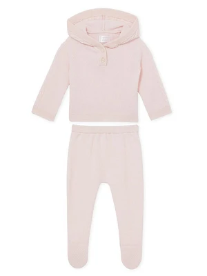 Baby Girl's 2-Piece Cashmere Sweatsuit