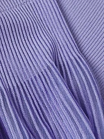 Ribbed Bishop Sleeve Tunic Top