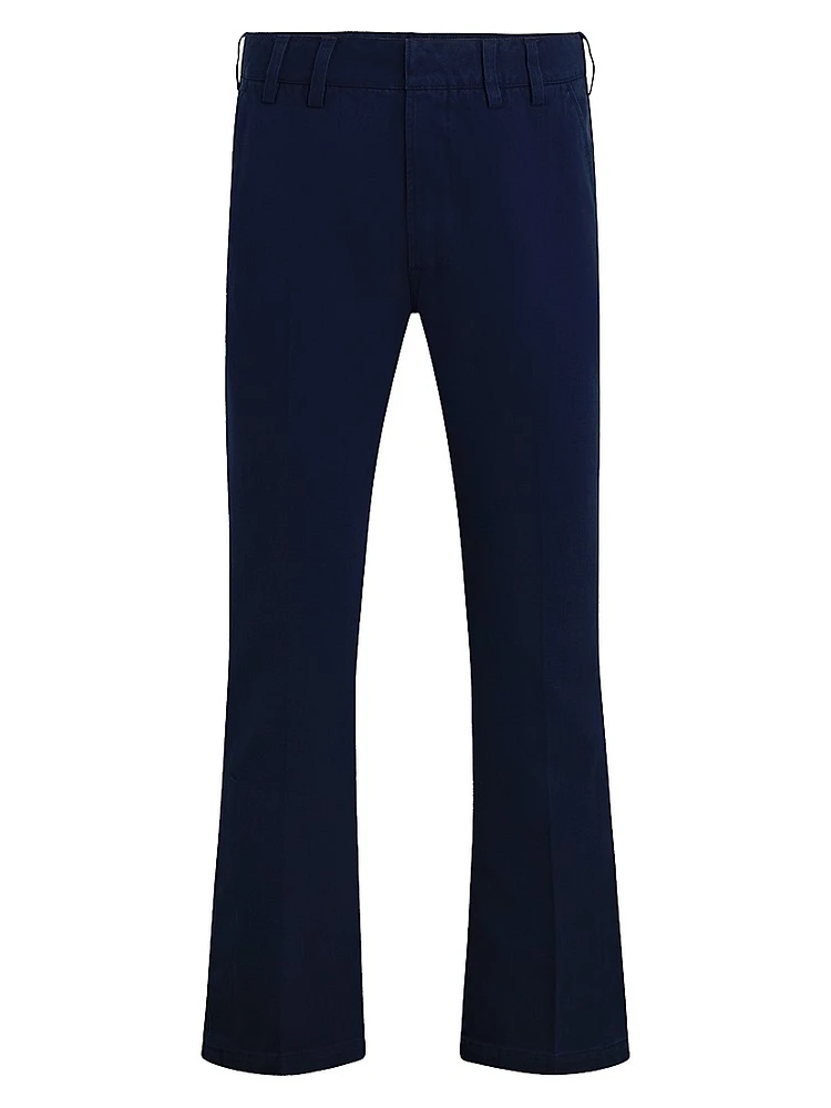 Walker Cotton Snap-Cuff Pants