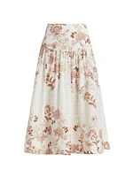Diza Floral Midi-Skirt