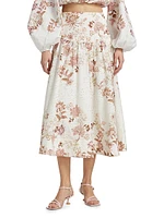 Diza Floral Midi-Skirt